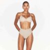 Baumwoll-Shapewear-Tanga mit hohem Bund Baumwoll-Shapewear-Tanga mit hohem Bund