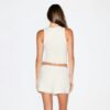 Baumwollrippen-Schaufeltank und Shorts-Set Baumwollrippen-Schaufeltank und Shorts-Set