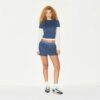Boxershorts aus Baumwollrippen mit lockerer Passform