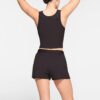 Boxershorts aus Baumwollrippen mit lockerer Passform