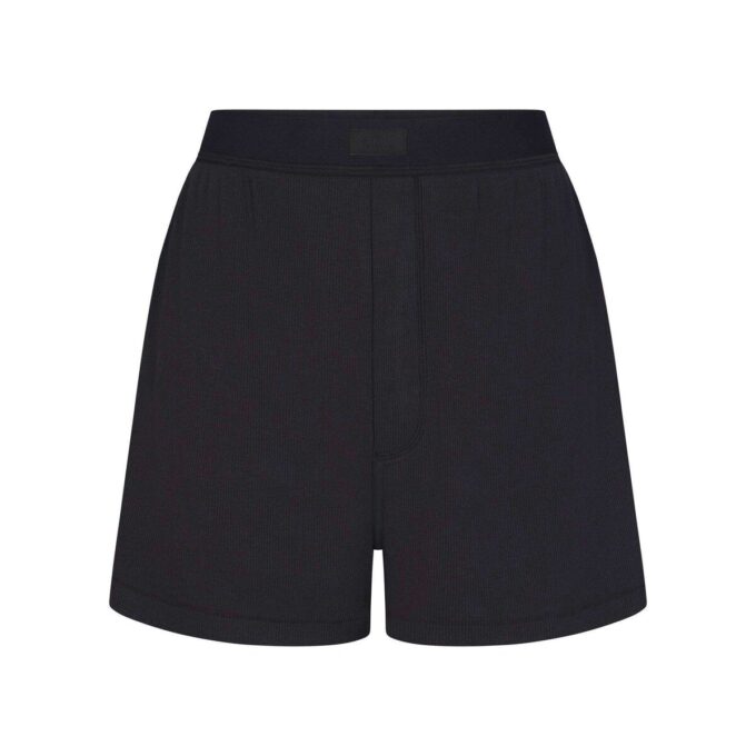 Boxershorts aus Baumwollrippen mit lockerer Passform