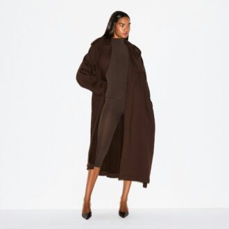BOYFARD FLEECE ÜBERGRÖSSERTER TRENCHMANTEL