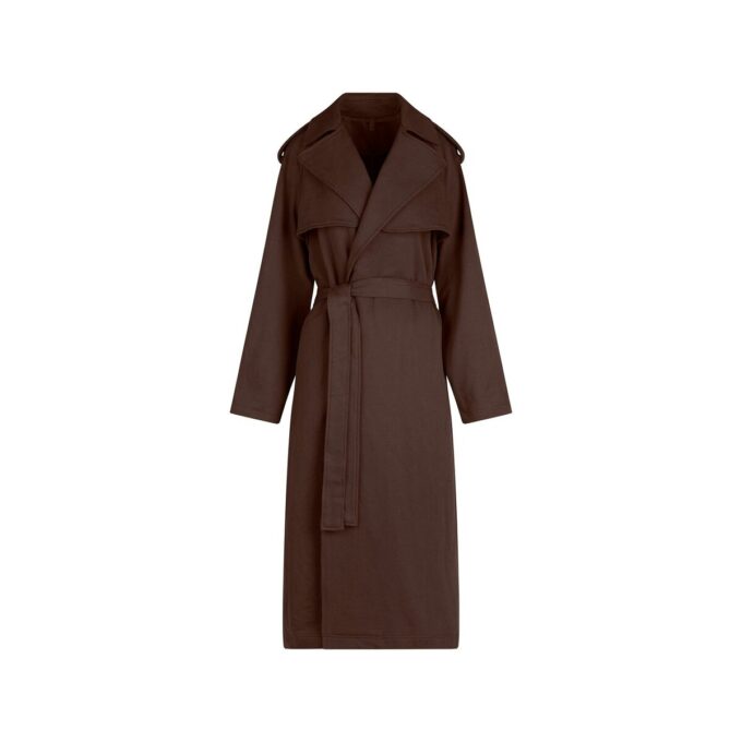 BOYFARD FLEECE ÜBERGRÖSSERTER TRENCHMANTEL BOYFARD FLEECE ÜBERGRÖSSERTER TRENCHMANTEL