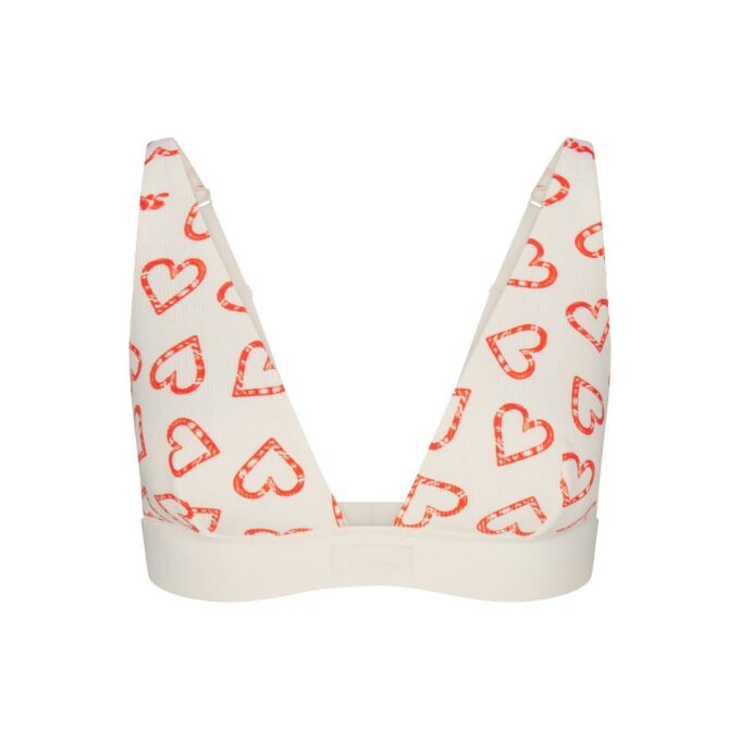 BRALETTE MIT BAUMWOLLRIPPEN UND PLING-AUSSCHNITT BRALETTE MIT BAUMWOLLRIPPEN UND PLING-AUSSCHNITT