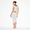 Caprihose aus Baumwolljersey mit Umschlag Caprihose aus Baumwolljersey mit Umschlag