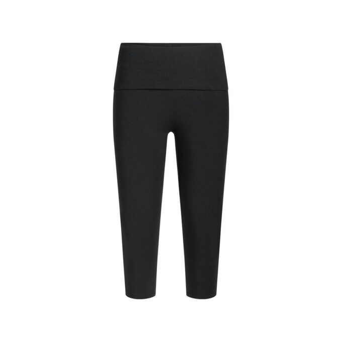 Caprihose aus Baumwolljersey mit Umschlag Caprihose aus Baumwolljersey mit Umschlag