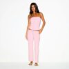 Crop-Hose aus Baumwolljersey mit niedrigem Bund