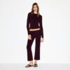 Crop-Hose aus Baumwolljersey mit niedrigem Bund