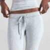 Crop-Hose aus Baumwolljersey mit niedrigem Bund