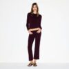 Crop-Hose aus Baumwolljersey mit niedrigem Bund