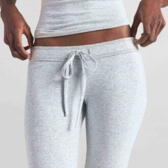 Crop-Hose aus Baumwolljersey mit niedrigem Bund