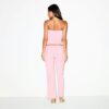 Crop-Hose aus Baumwolljersey mit niedrigem Bund
