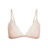 Dreieckiger Bralette aus transparenter Rippenspitze Dreieckiger Bralette aus transparenter Rippenspitze