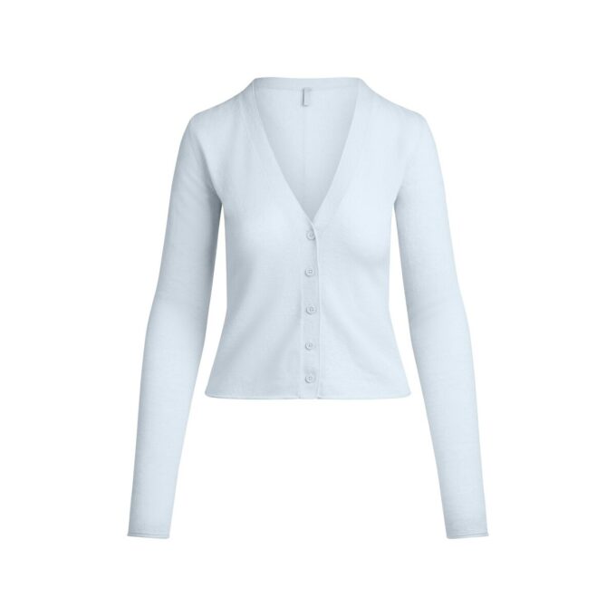 Federleichte Kaschmir-Strickjacke Federleichte Kaschmir-Strickjacke