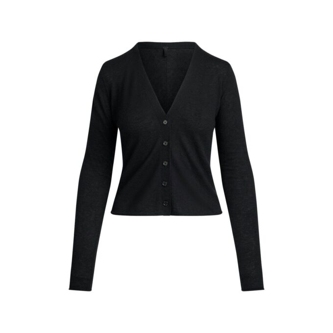 Federleichte Kaschmir-Strickjacke Federleichte Kaschmir-Strickjacke