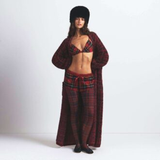 Flanell-Schlaf-Dreieck-Bralette