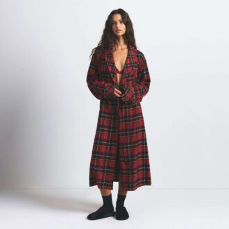 Flanell-Schlafmantel