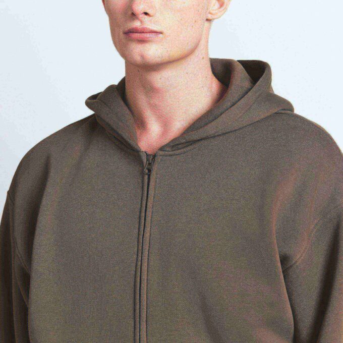 Fleece Lounge Herren Relaxed Zip Up Hoodie Fleece Lounge Herren Relaxed Zip Up Hoodie