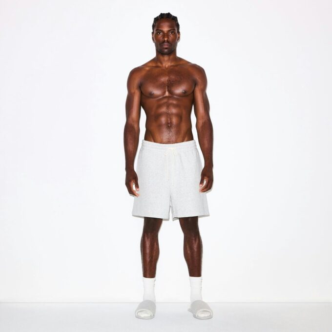 Fleece-Lounge-Shorts für Herren, locker geschnitten Fleece-Lounge-Shorts für Herren, locker geschnitten