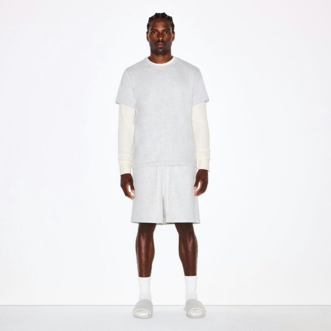 Fleece-Lounge-Shorts für Herren, locker geschnitten Fleece-Lounge-Shorts für Herren, locker geschnitten