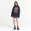 Flohmarkt-Hoodie mit Kaktusmotiv und X-Skims Baumwollfleece Flohmarkt-Hoodie mit Kaktusmotiv und X-Skims Baumwollfleece