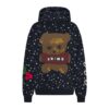 Flohmarkt-Hoodie mit Kaktusmotiv und X-Skims Baumwollfleece Flohmarkt-Hoodie mit Kaktusmotiv und X-Skims Baumwollfleece