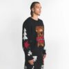 Flohmarkt mit Kaktusmotiven, X Skims Baumwollstrick-Herrenpullover mit Intarsienmuster Flohmarkt mit Kaktusmotiven, X Skims Baumwollstrick-Herrenpullover mit Intarsienmuster