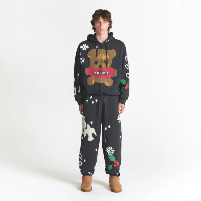 Flohmarkt mit Kaktusmotiven, X Skims schwere Fleece-Herren-Jogginghose Flohmarkt mit Kaktusmotiven, X Skims schwere Fleece-Herren-Jogginghose