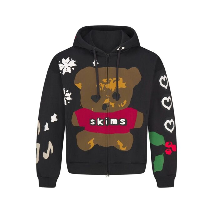 Flohmarkt mit Kaktusmotiven, X Skims schweres Fleece, Herren-Hoodie mit Reißverschluss, locker geschnitten Flohmarkt mit Kaktusmotiven, X Skims schweres Fleece, Herren-Hoodie mit Reißverschluss, locker geschnitten