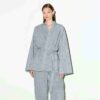 Gewebtes Lounge-Oversize-Wickeltop Gewebtes Lounge-Oversize-Wickeltop