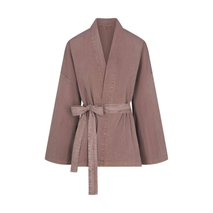 Gewebtes Lounge-Oversize-Wickeltop Gewebtes Lounge-Oversize-Wickeltop