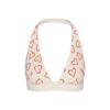 Halter-Bralette aus Baumwollrippen Halter-Bralette aus Baumwollrippen