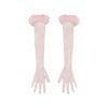 Handschuhe mit Seidenfederbesatz Handschuhe mit Seidenfederbesatz