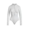 Henley-Body aus Baumwolljersey mit tiefem Ausschnitt