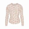Henley- und Leggings-Set aus Baumwollrippen Henley- und Leggings-Set aus Baumwollrippen