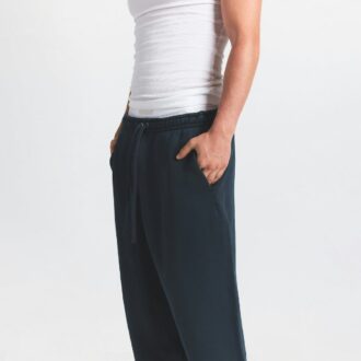 Herren-Fleecehose mit geradem Bein, aus schwerem Material