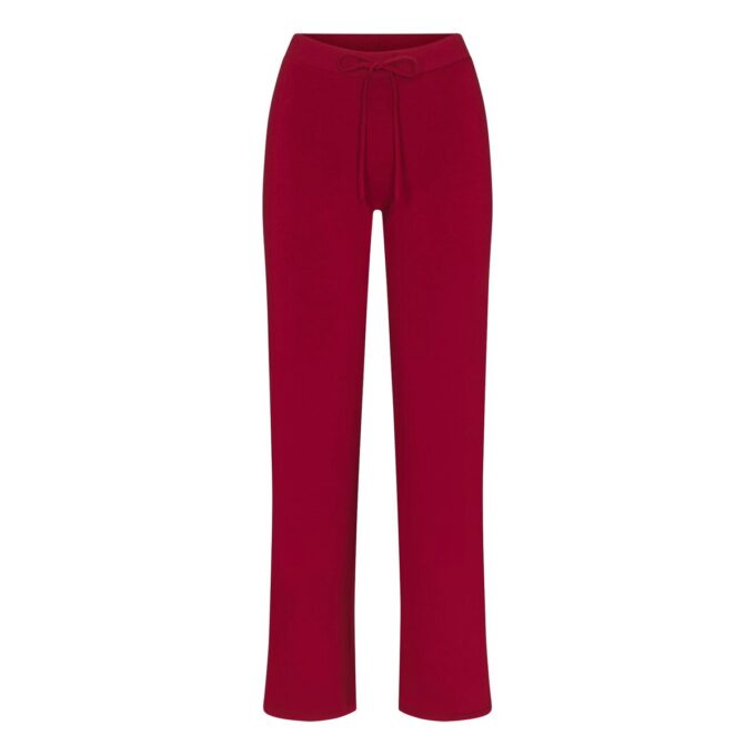 Hose aus Baumwolljersey mit geradem Bein Hose aus Baumwolljersey mit geradem Bein