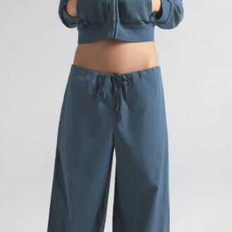 Hose aus Baumwollpopeline mit geradem Bein