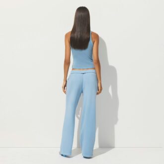 Hose aus French Terry mit geradem Bein