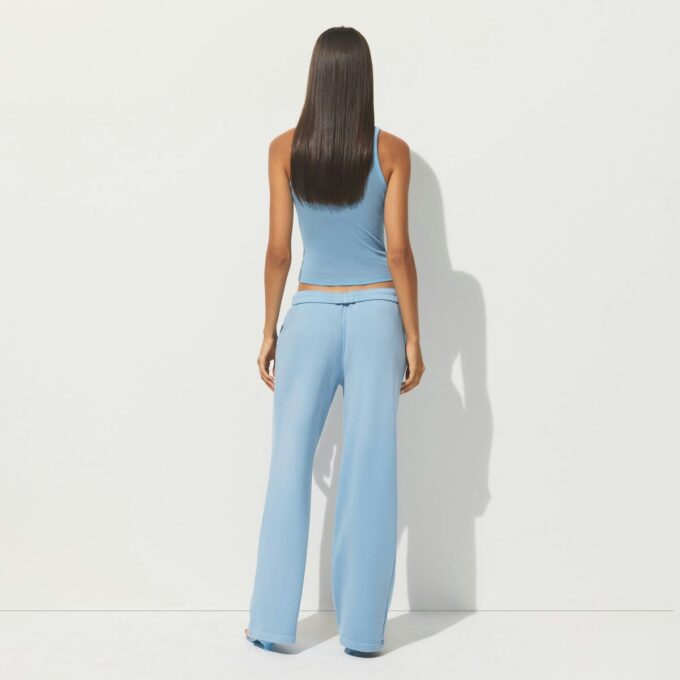 Hose aus French Terry mit geradem Bein Hose aus French Terry mit geradem Bein