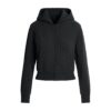Kapuzenpullover aus Baumwolljersey mit Reißverschluss Kapuzenpullover aus Baumwolljersey mit Reißverschluss