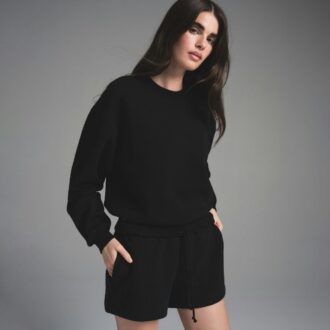Klassische Shorts aus Baumwollfleece