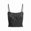 Kurzes, gestricktes Spitzen-Top