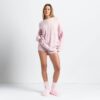 Kuscheliger, leichter Oversize-Zopfstrickpullover mit Rundhalsausschnitt