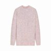 Kuscheliger, leichter Oversize-Zopfstrickpullover mit Rundhalsausschnitt
