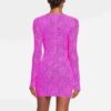 Langarmkleid mit Stretch-Spitzenfutter und Bügeln Langarmkleid mit Stretch-Spitzenfutter und Bügeln