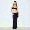 LANGER ROCK AUS TRANSPARENTEM STRICK MIT UMWAND LANGER ROCK AUS TRANSPARENTEM STRICK MIT UMWAND