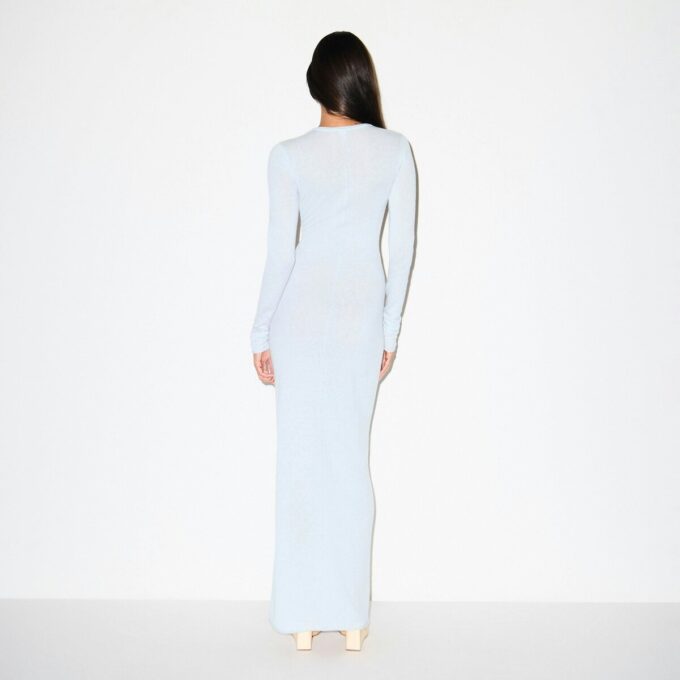LANGES KLEID AUS FEDERLEICHTEM KASCHMIR