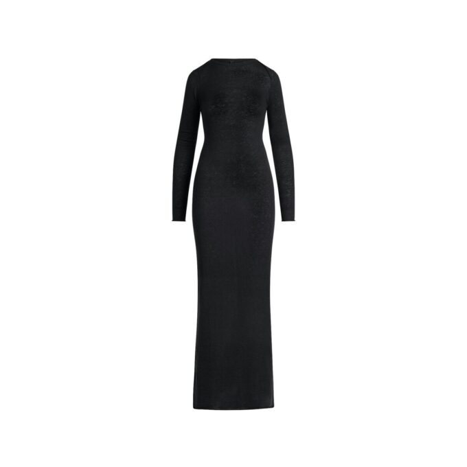LANGES KLEID AUS FEDERLEICHTEM KASCHMIR