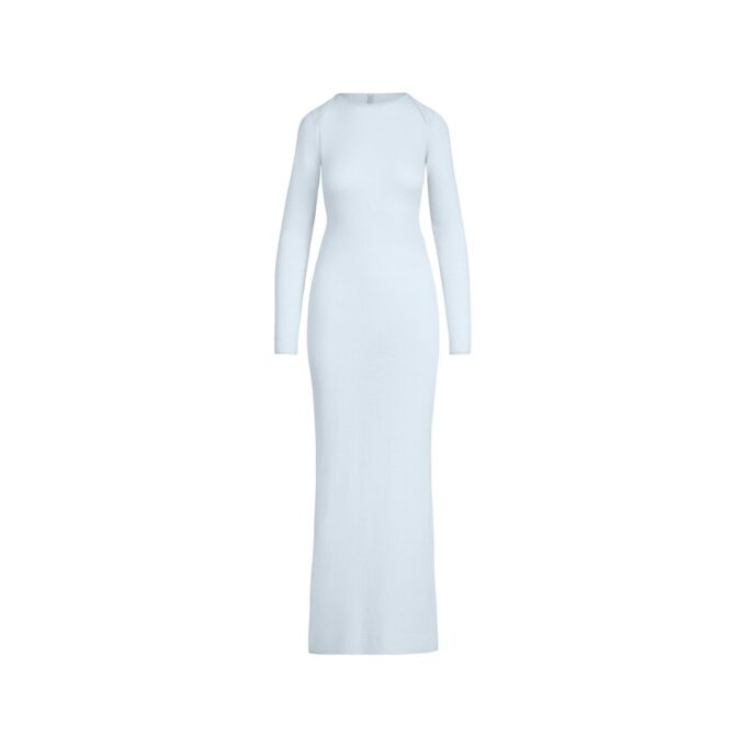 LANGES KLEID AUS FEDERLEICHTEM KASCHMIR